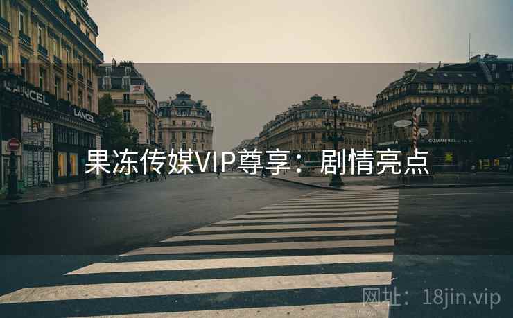果冻传媒VIP尊享:剧情亮点