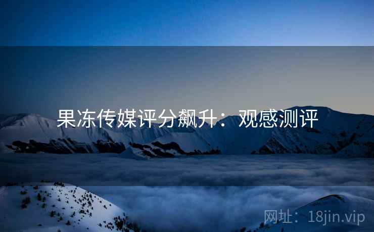 果冻传媒评分飙升：观感测评