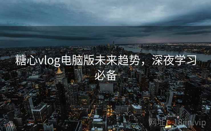 糖心vlog电脑版未来趋势，深夜学习必备